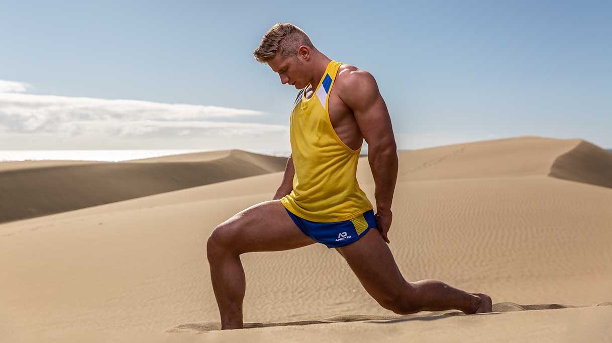 Men's fitness styles in the ADDICTED fashion collection
